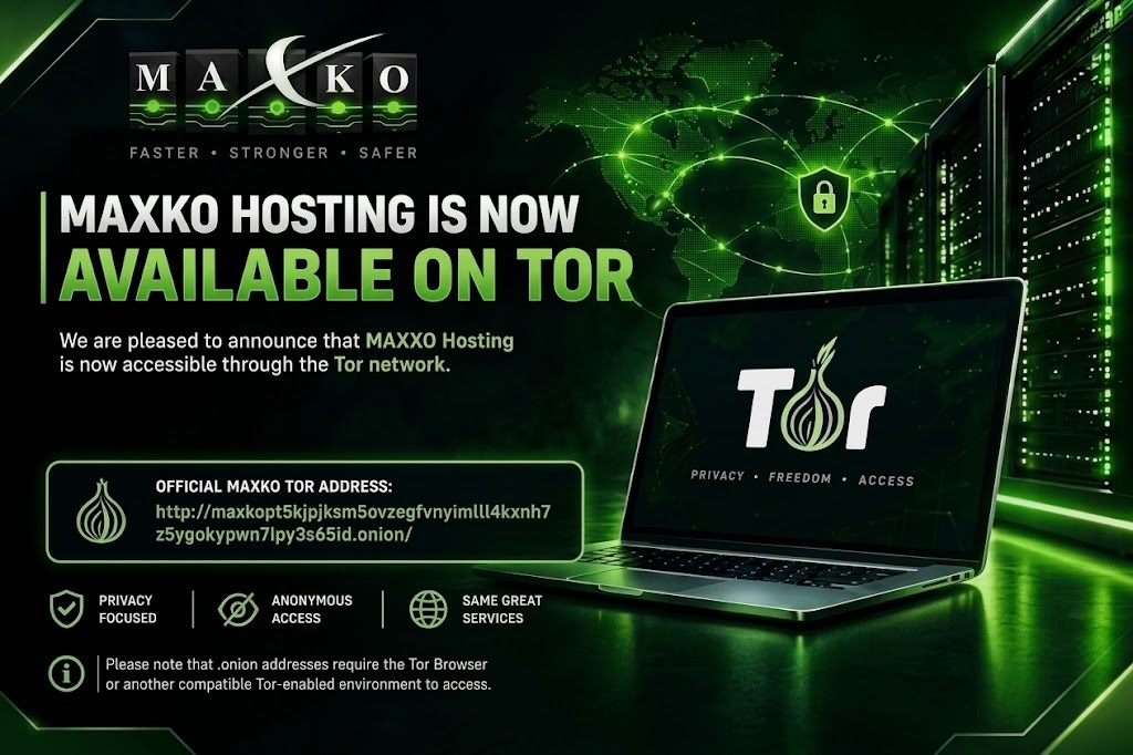 We are now available on Tor